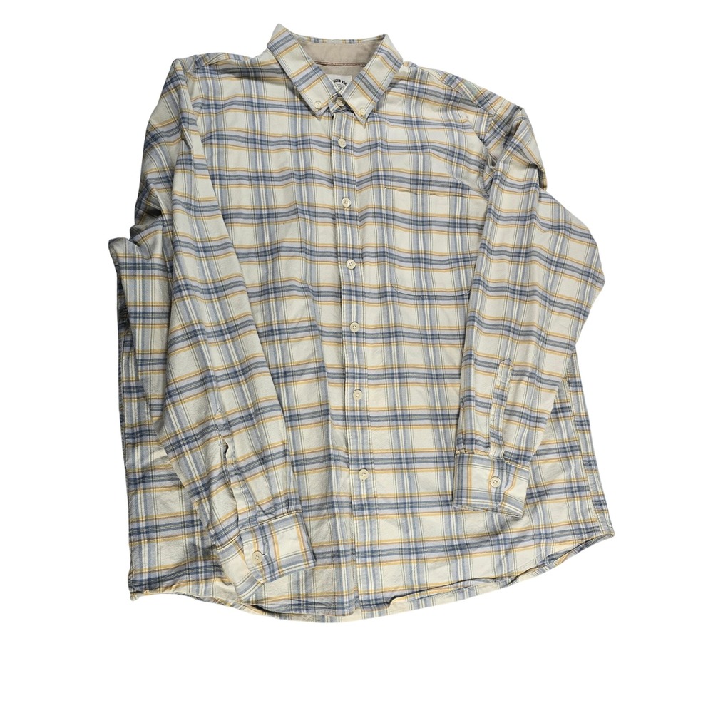 Dubinik Mens Plaid Button Down Long Sleeve Shirt XL Customized Version Casual‎